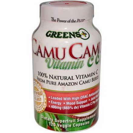 Greens Plus, Camu Camu Vitamin C Caps, 120 Veggie Caps