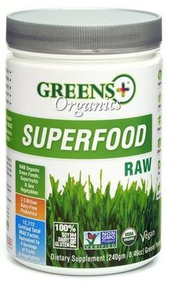 Greens Plus, Organics Superfood, Raw 240g
