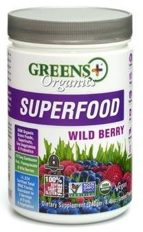 Greens Plus, Organics Superfood, Wild Berry 240g