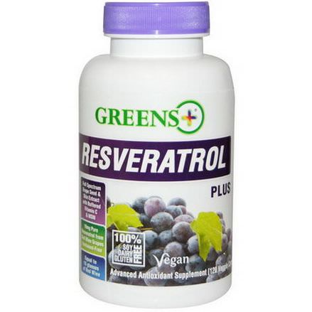 Greens Plus, Resveratrol Plus, 120 Veggie Caps