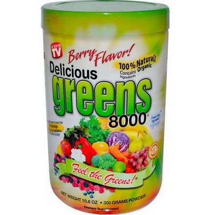 Greens World Inc. Delicious Greens 8000, Berry Flavor 300g