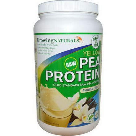 Growing Naturals, Yellow Raw Pea Protein, Vanilla Blast 950g