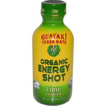 Guayaki, Yerba Mate, Organic Energy Shot, Lime Tangerine 59ml
