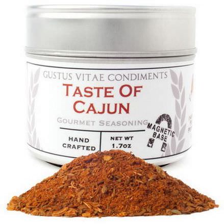 Gustus Vitae, Condiments, Gourmet Seasoning, Taste of Cajun 48g