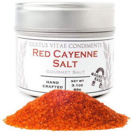 Gustus Vitae, Condiments, Red Cayenne Salt 89g