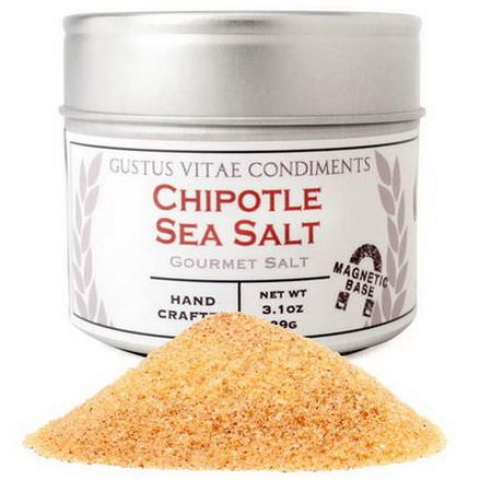 Gustus Vitae, Gourmet Salt, Chipotle Sea Salt 89g