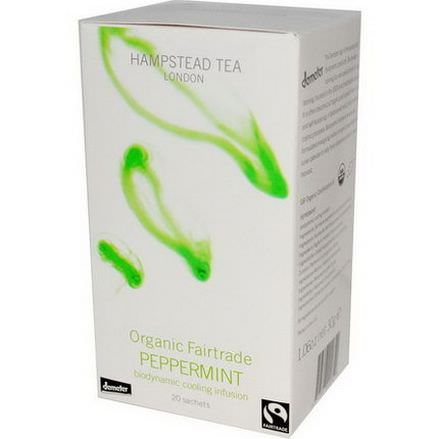 Hampstead Tea, Organic Fairtrade Peppermint, 20 Sachets 30g
