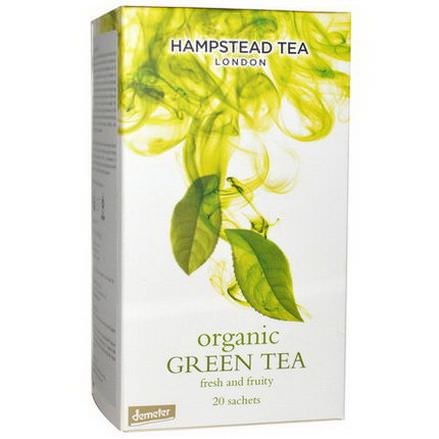 Hampstead Tea, Organic, Green Tea, 20 Sachets 40g