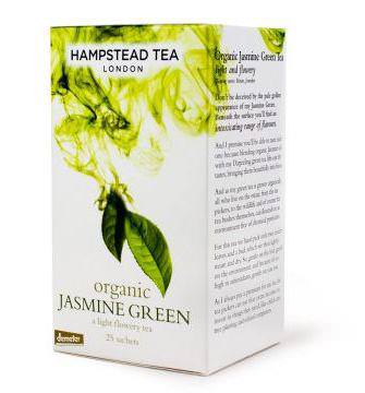 Hampstead Tea, Organic, Jasmine Green Tea, 20 Sachets