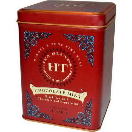 Harney&Sons, Chocolate Mint, 20 Tea Sachets 40g