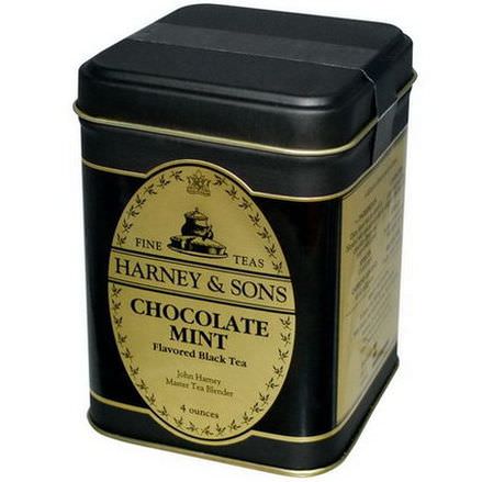 Harney&Sons, Chocolate Mint Flavored Black Tea, 4 oz