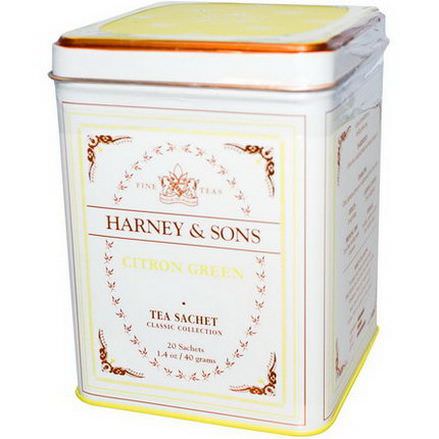 Harney&Sons, Citron Green Tea, 20 Sachets 40g