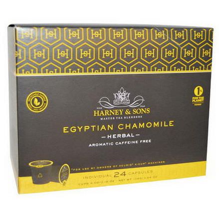 Harney&Sons, Egyptian Chamomile Tea, Caffeine Free, 24 K-Cups 4.5g
