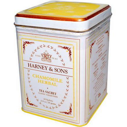 Harney&Sons, Fine Teas, Chamomile Herbal, 20 Sachets 26g