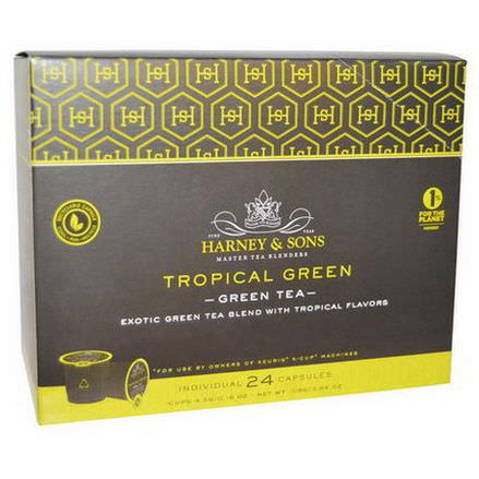 Harney&Sons, Green Tea, Tropical Green, 24 K-Cups 4.5g Each