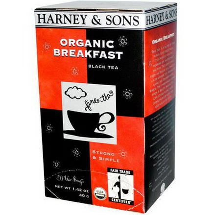 Harney&Sons, Organic Breakfast Black Tea, 20 Tea Bags 40g