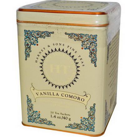 Harney&Sons, Vanilla Comoro Tea, 20 Tea Sachets 40g