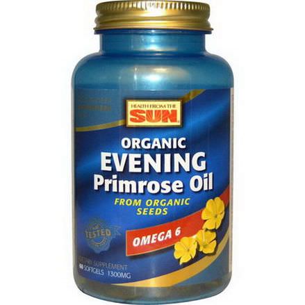 Health From The Sun, Organic, Evening Primrose Oil, 1,300mg, 60 Softgels