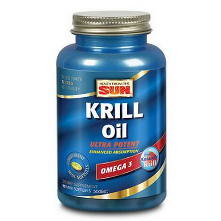 Health From The Sun, Krill Oil, 500mg, 90 Mini Softgels