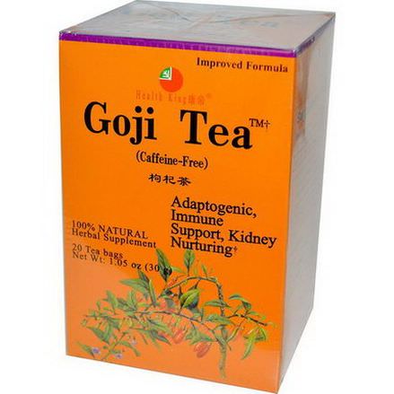 Health King, Goji Tea, Caffeine-Free, 20 Tea Bags 30g