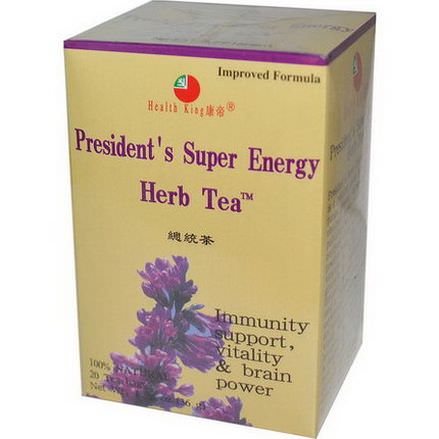 Health King, Herb Tea, President's Super Energy, 20 Tea Bags 36g