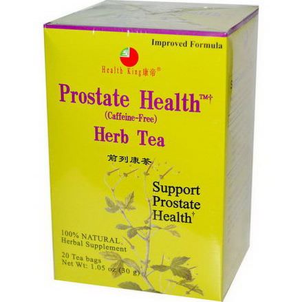 Health King, Prostate Health Herb Tea, Caffeine-Free, 20 Tea Bags 30g