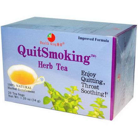 Health King, QuitSmoking Herb Tea, 20 Tea Bags 34g