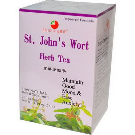 Health King, St John's Wort Herb Tea, 20 Tea Bags 34g