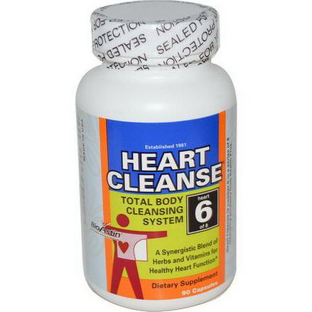 Health Plus Inc. Heart Cleanse, Total Body Cleansing System, Heart 6 of 8, 90 Capsules