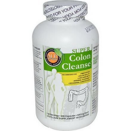 Health Plus Inc. Super Colon Cleanse, 500mg, 240 Capsules