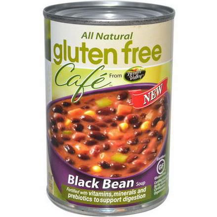 Health Valley, Gluten Free Cafe, Black Bean Soup 425g