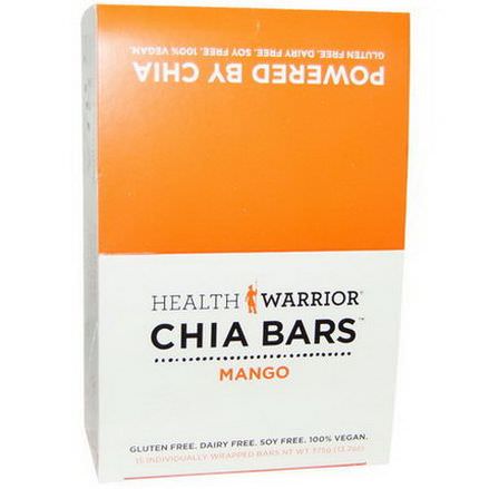 Health Warrior, Inc. Chia Bars, Mango 25g Each
