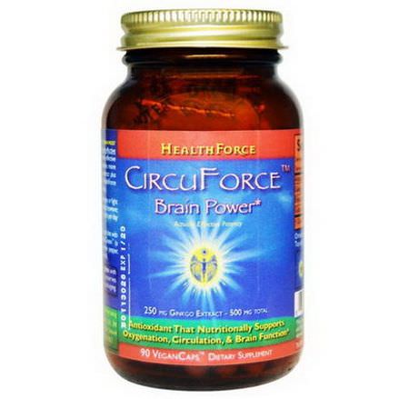 HealthForce Nutritionals, CircuForce, Brain Power, 90 VeganCaps