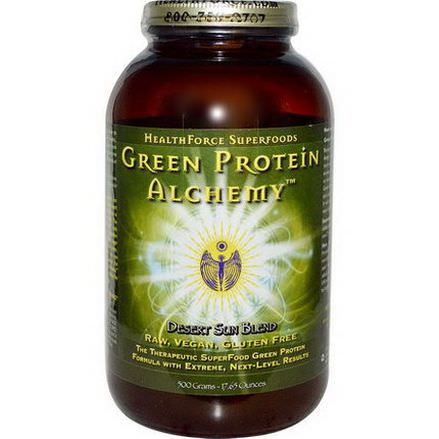 HealthForce Nutritionals, Green Protein Alchemy, Desert Sun Blend 500g