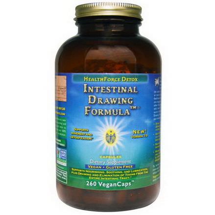 HealthForce Nutritionals, Intestinal Drawing Formula Capsules, 260 Veggie Caps