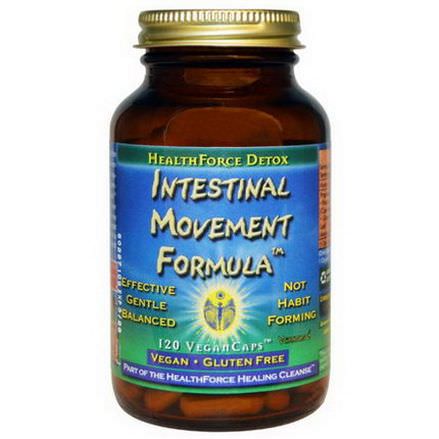 HealthForce Nutritionals, Intestinal Movement Formula, 120 Vegan Caps