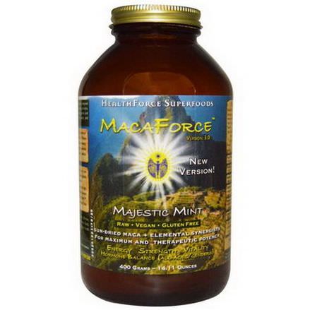 HealthForce Nutritionals, MacaForce, Version 3.0, Majestic Mint 400g