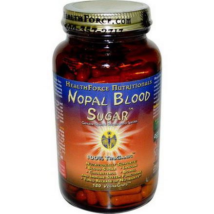 HealthForce Nutritionals, Nopal Blood Sugar, 180 VeganCaps