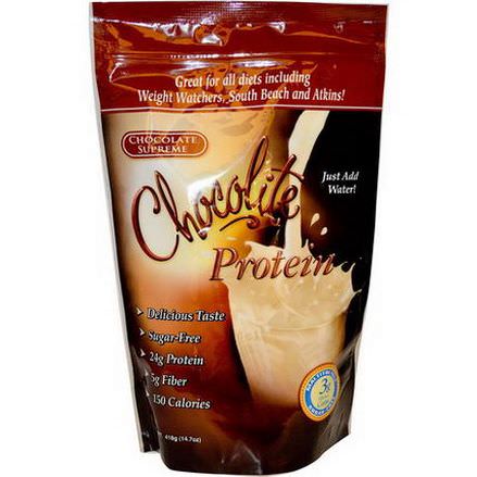 HealthSmart Foods, Inc. Chocolite Protein, Chocolate Supreme 418g