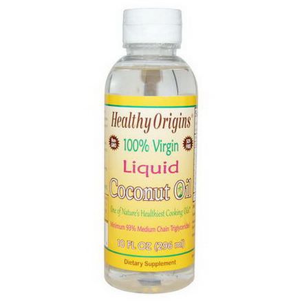 Healthy Origins, 100% Virgin Liquid Coconut Oil 296ml