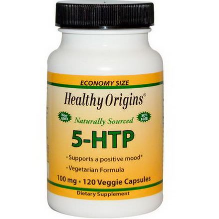 Healthy Origins, 5-HTP, 100mg, 120 Veggie Caps