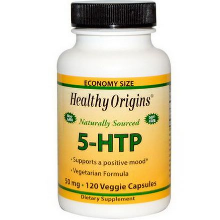 Healthy Origins, 5-HTP, 50mg, 120 Veggie Caps