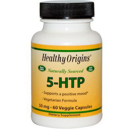 Healthy Origins, 5-HTP, 50mg, 60 Veggie Caps
