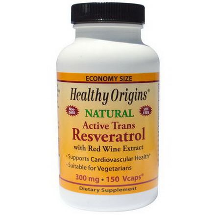 Healthy Origins, Active Trans Resveratrol, 300mg, 150 Veggie Caps