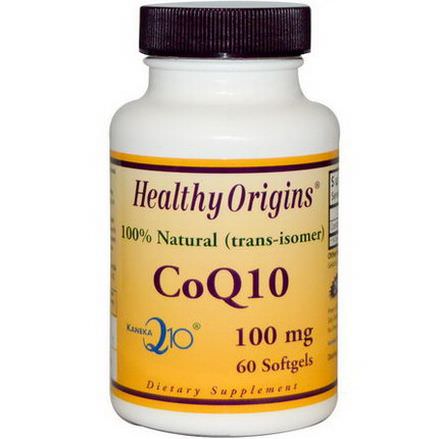 Healthy Origins Kaneka Q10, 100mg, 60 Softgels
