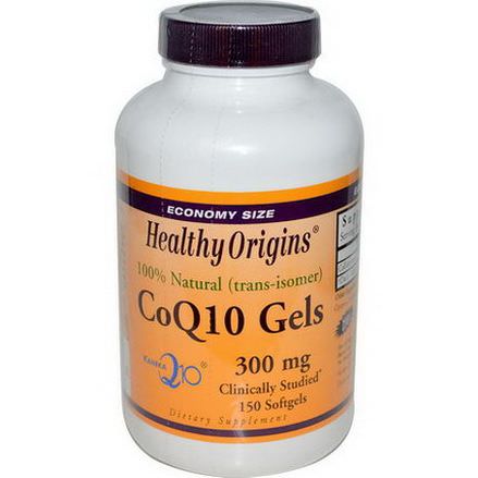 Healthy Origins, CoQ10 Gels Kaneka Q10, 300mg, 150 Softgels