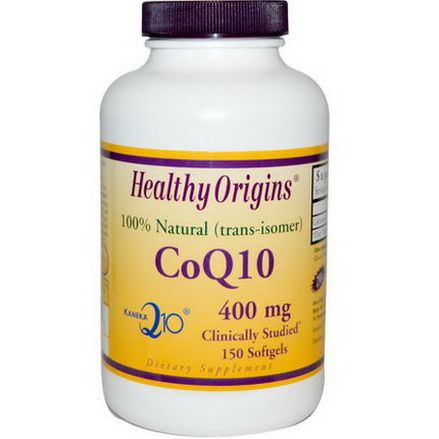 Healthy Origins, CoQ10 Kaneka Q10, 400mg, 150 Softgels