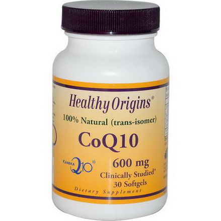 Healthy Origins, CoQ10 Kaneka Q10, 600mg, 30 Softgels