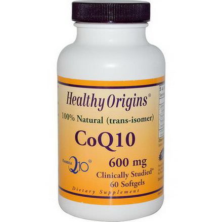 Healthy Origins, CoQ10 Kaneka Q10, 600mg, 60 Softgels