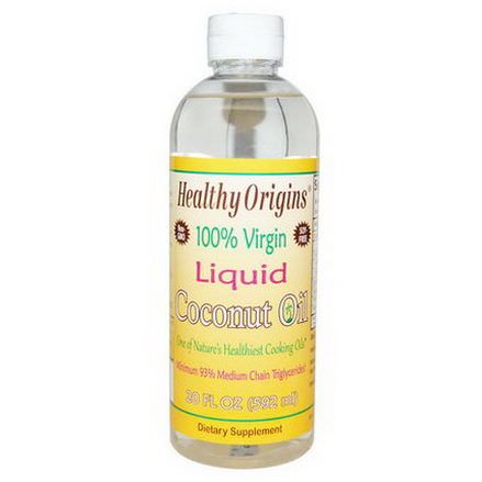Healthy Origins, Coconut Oil, 100% Virgin, Liquid 592ml